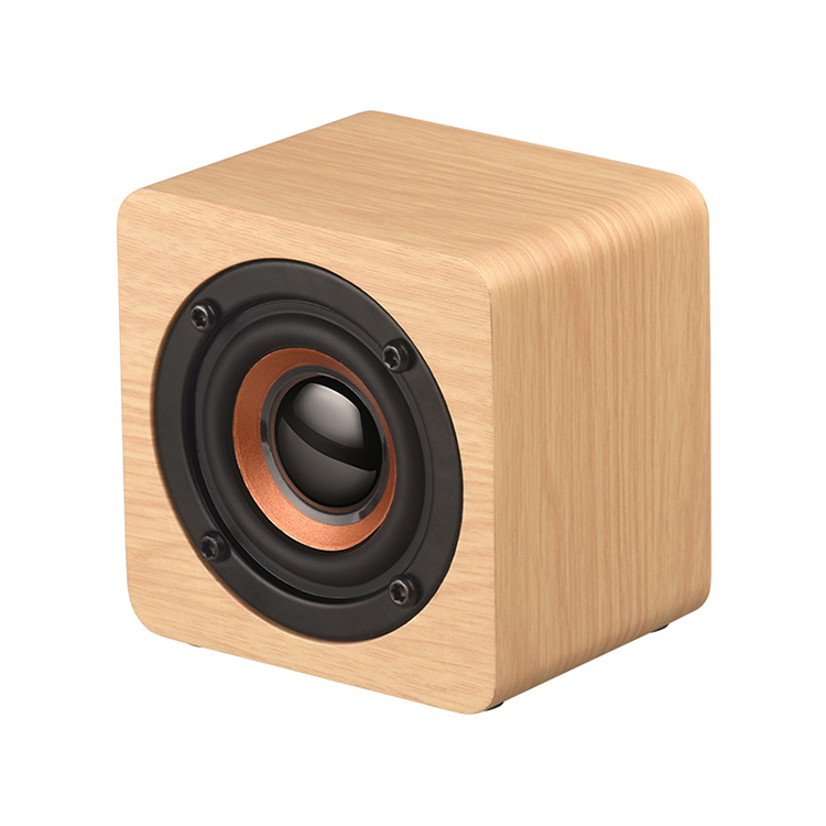 Продажа с завода, мини квадратный портативный беспроводной фанерный динамик, Allstar Mini Wooden BT 4,2 динамик для телефона