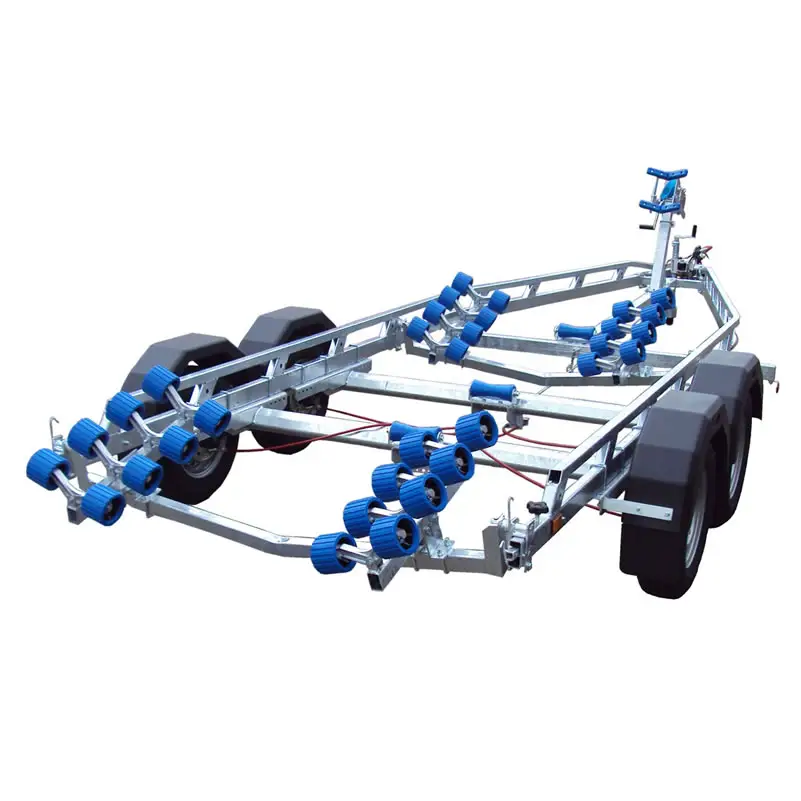 2022 Wholesale buy Manufacturer made and hot sale Heavy duty 7.3m Boat roller trailer