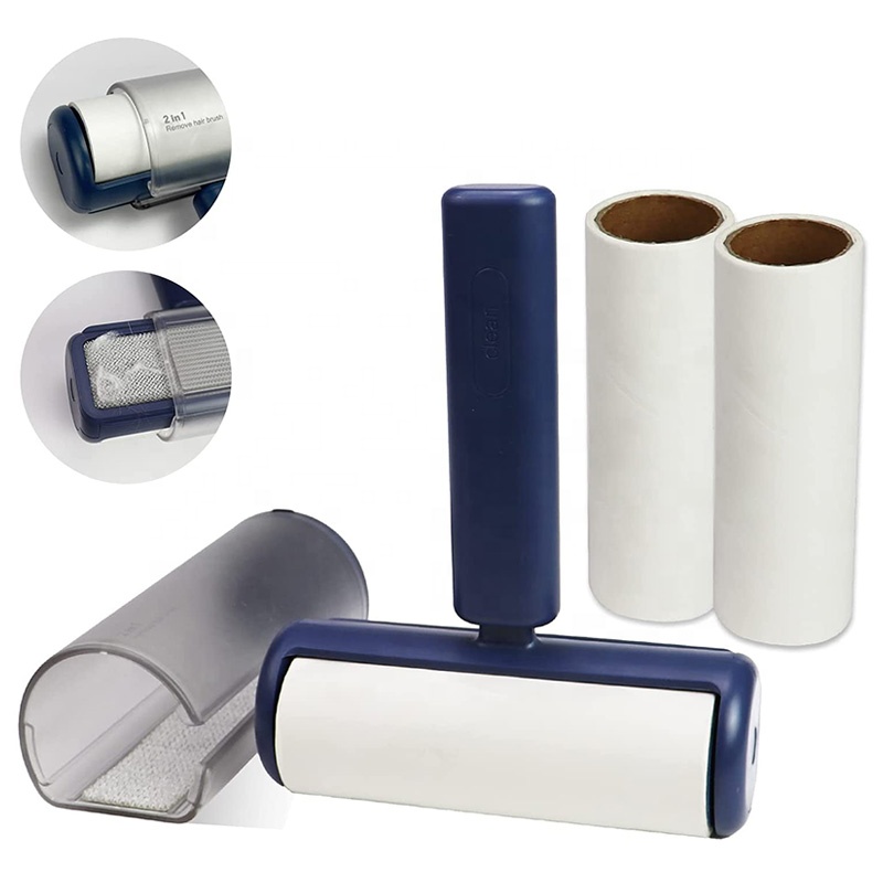 2 in 1 Lint Rollers Pet Hair Remover for Dog Cat Hair Removal,Double Side Multifunctional Pet Hair Remover
