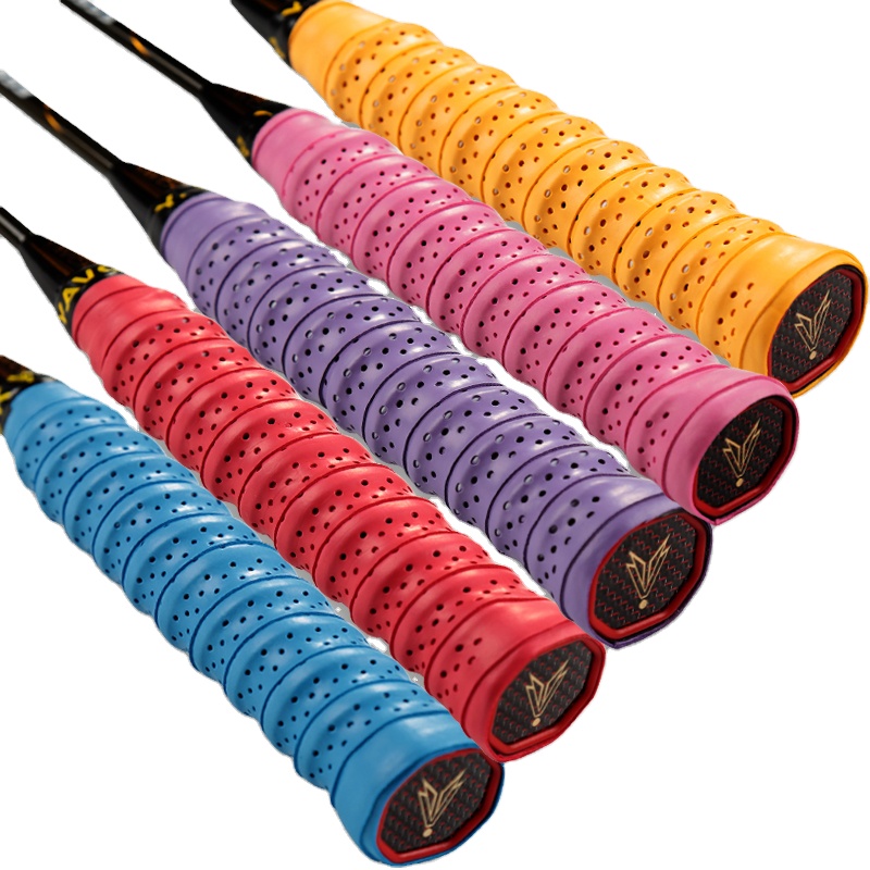 Badminton racket keel hand glue sweat-absorbent belt fishing rod grip belt with ribs wrapped with tennis racket handle leather