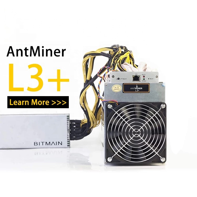 Cheapest Price Antiminer L3+ Miner In Stock For Litecoin machine miner antminer with Psu supply Within 7 days 504mh/s