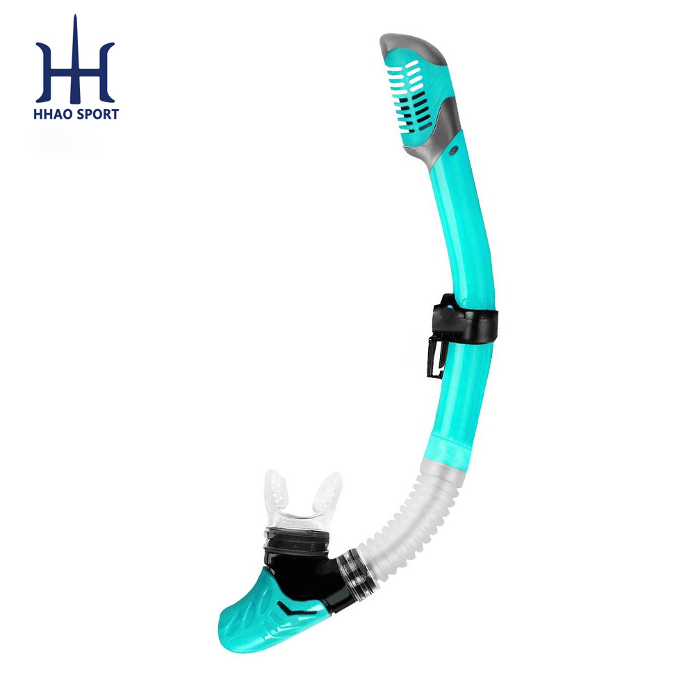 Одноразовый полностью сухой клапан для подводного плавания, Freediving Snorkel Boquilla,FDA Силиконовое подводное снаряжение для подводного плавания