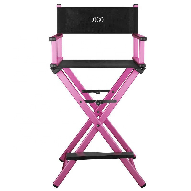 Customized hot new product director makeup chairs with headrest portable durable aluminum frame foldable chair for movies makeup