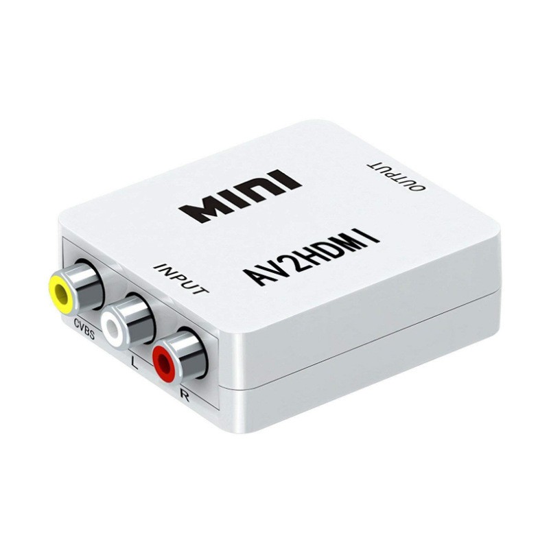Конвертер Av2hdmi Mini Rca в HDTV, конвертер AV2HDMI 1080P Av в Hdtv, видеоадаптер с кабелем питания