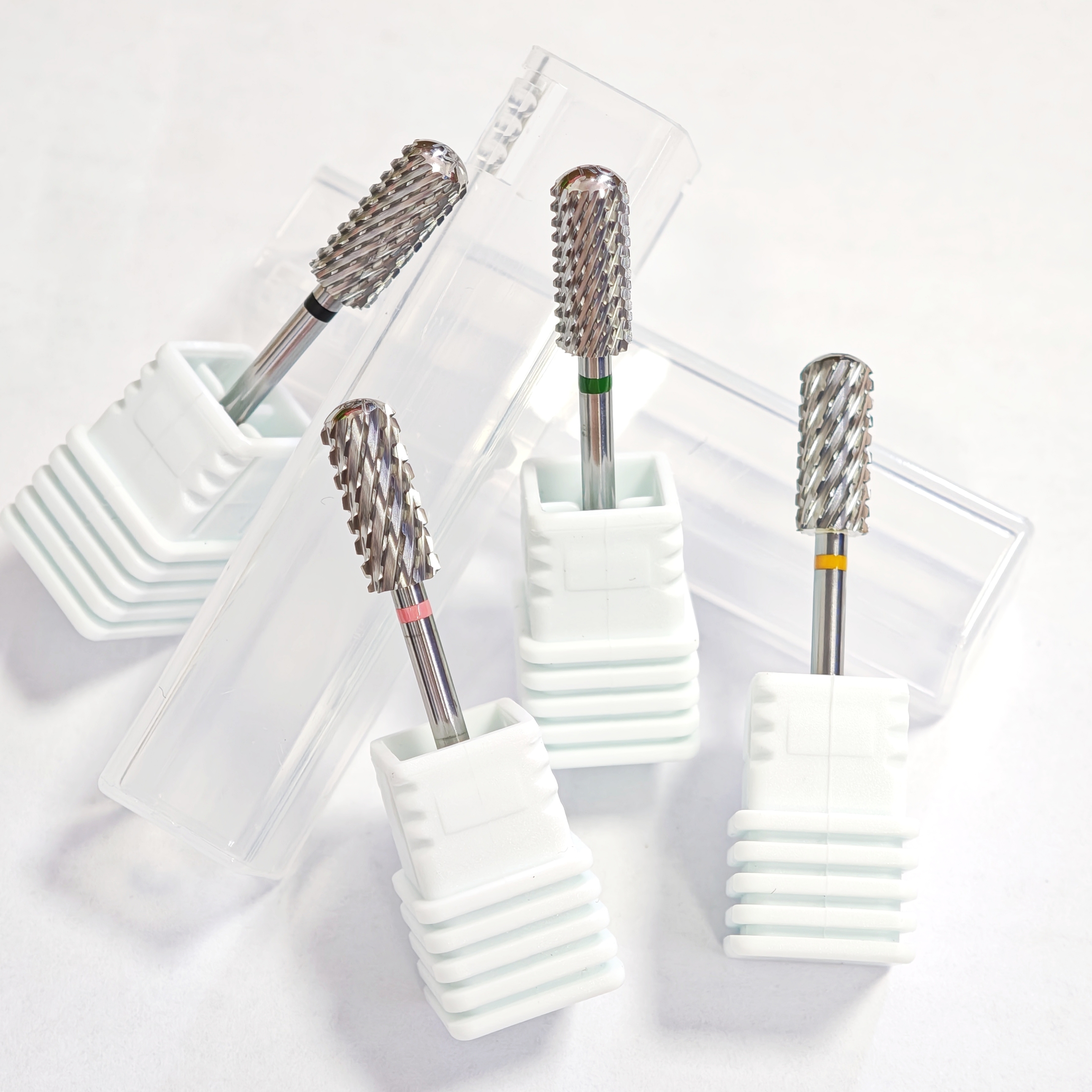 Tungsten Steel Manicure Drill Bit Set, High Hardness Rust-proof Grinding Head