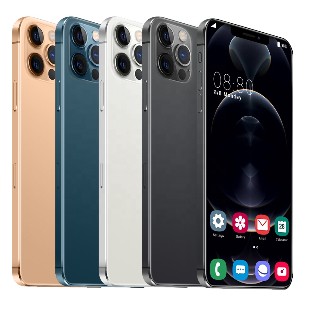 Новинка 2021, лидер продаж, оригинальные смартфоны i12 Promax 6.7HD + с разблокировкой по лицу и отпечатку пальца, 12 + 512G