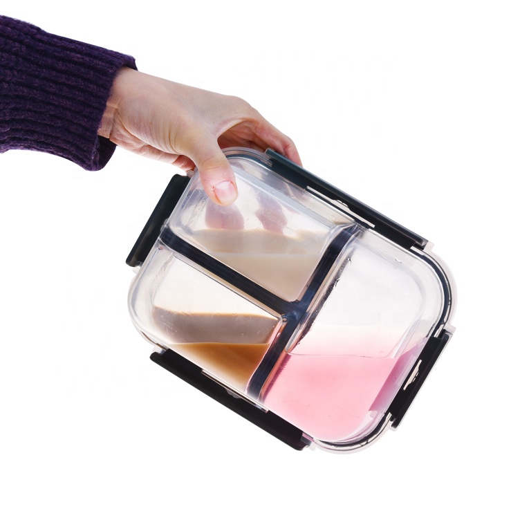 Контейнер для пищевых продуктов bento с 3 отделениями