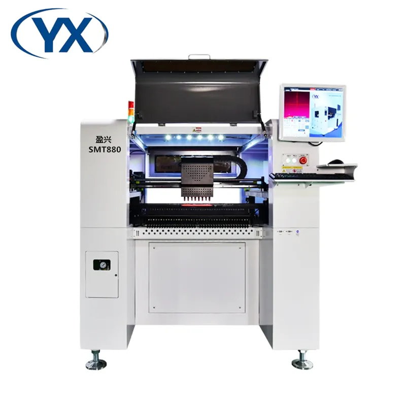 SMT880 8 Head Pcb Surface Placement Equipment SMD SMT Line Chip Mounter Automatic LED High Speed Pick and Place Machine