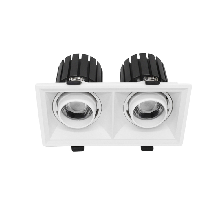 High Bright Grille Downlight Commercial 9W*2 LED Ceiling Spotlight