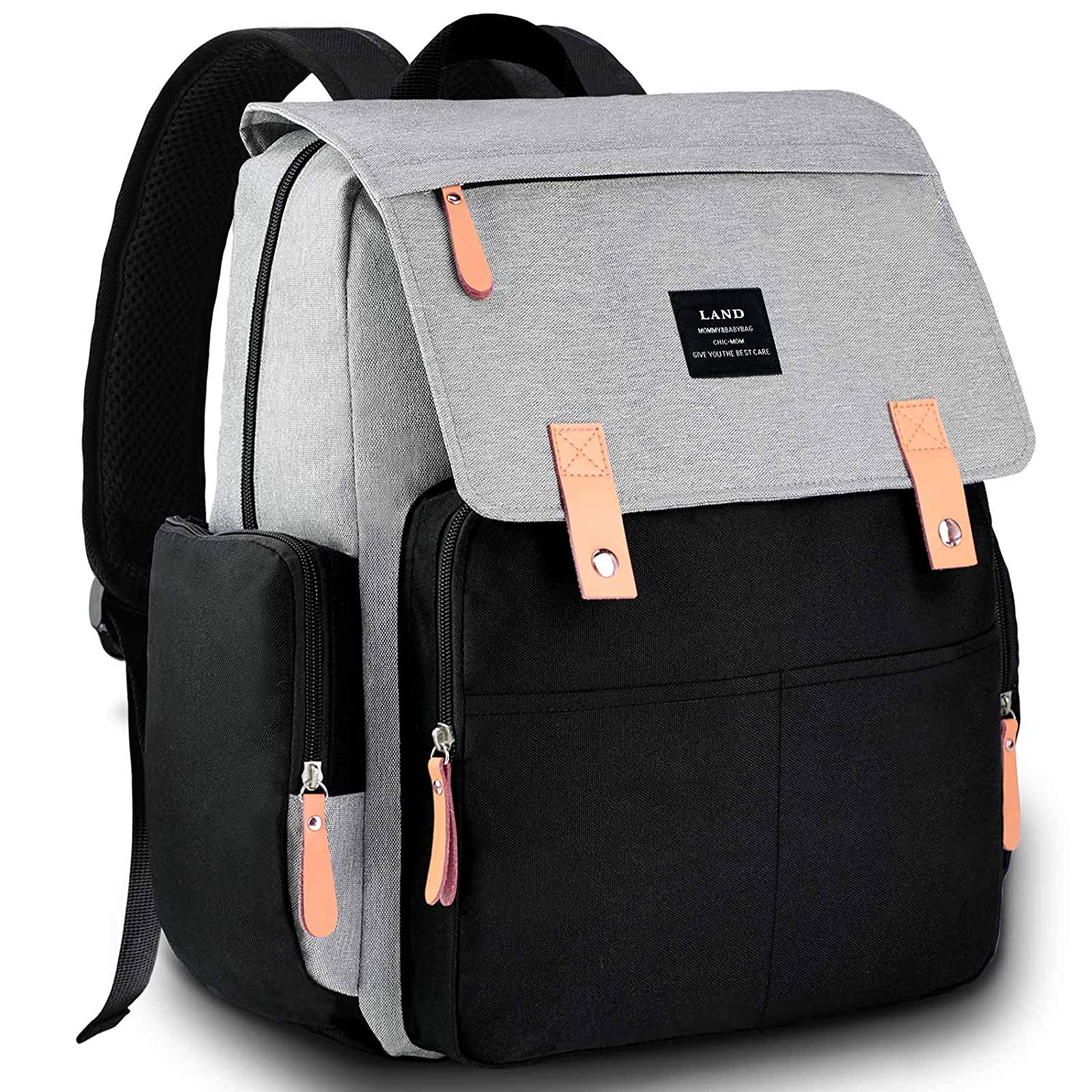 Multipurpose large capacity portable diaper bag backpack mochila bebe usb charging port polyester waterproof nappy backpack
