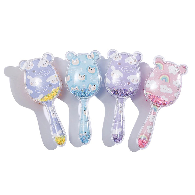 Cartoon Airbag Comb Lovely Printing Plastic Hair Combs for Kids