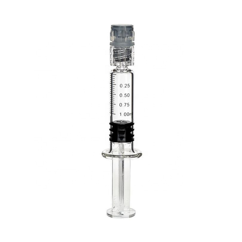 Луер Лок 1 мл стеклянный шприц для cbd vape картриджи заправки с двумя типами плунжерный шток