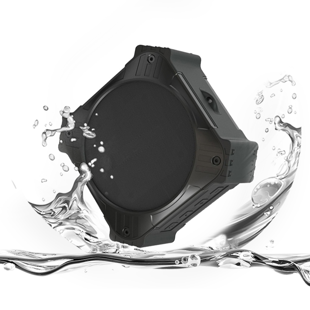 Solar charge waterproof portable wireless bt speaker mini aux input bt woofer for home theater shower outdoor box odm subwoofer