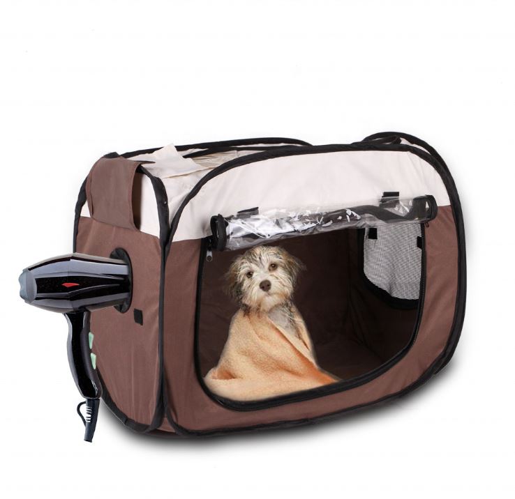 Mini pet dry room Portable Foldable Pet Dry Room Pet Hair Dryer Clean Grooming House Hands-Free