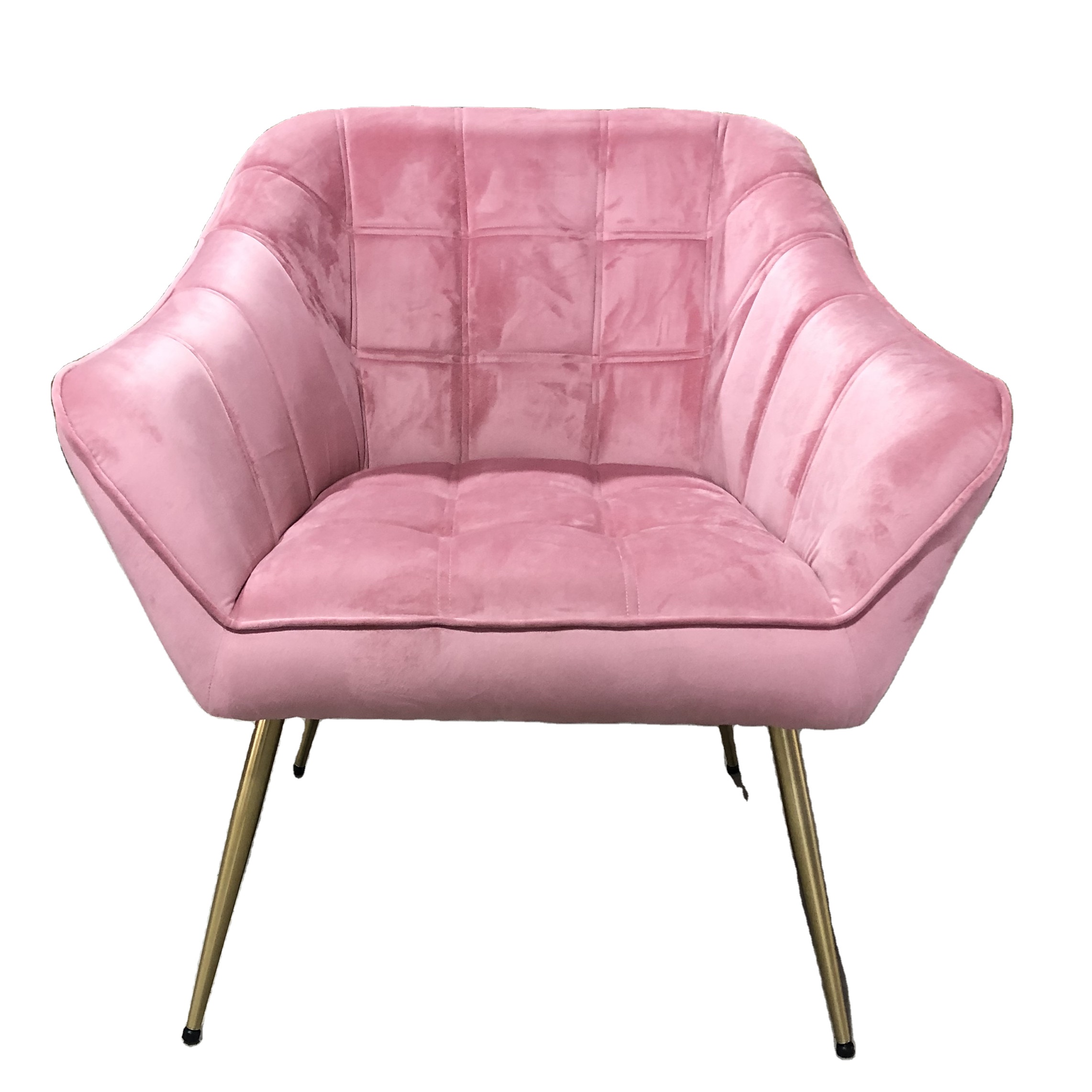 Nordic comfy velvet fabric chrome legs hotel restaurant accent dining chair armchair