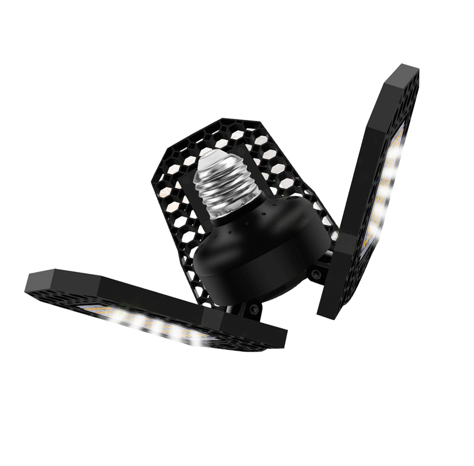 Amazon 1270LM 40w led Гараж свет с 3 регулируемыми панелями склад мастерской НЛО светодиодные светильники высокого залива для гаража