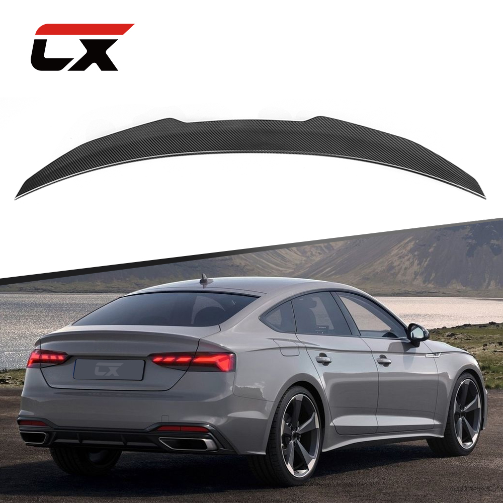 Prepreg Углеродные блесковые черные Спойлеры для Audi A5 четыре двери 09-16 PSM стиль задний спойлер