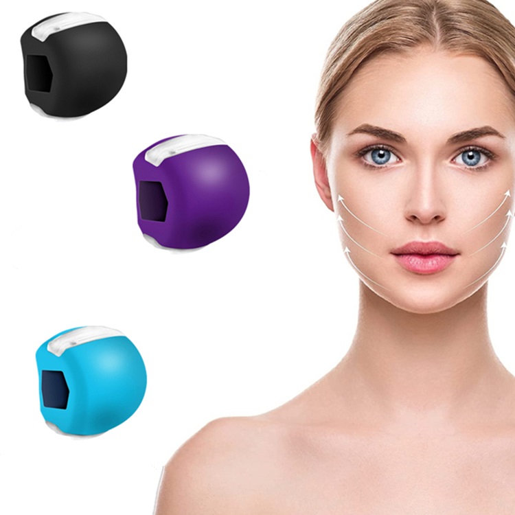 60 Lb OEM Egypt Silica Gel Yoga Fitness Ball Neck Face Toning Jawline Muscle Training 3 Levels Custom Jaw Exerciser Balls