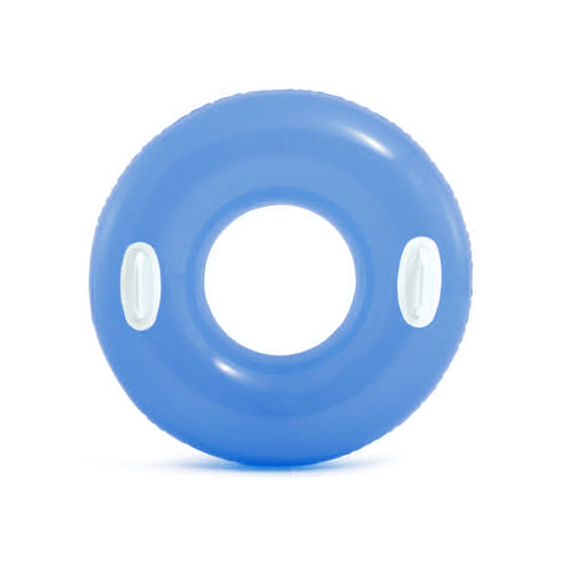 Customized PVC Safe plastic handles Inflatable Pool Floating Swim Ring Tube