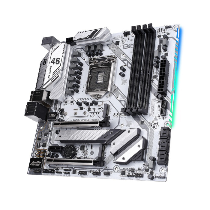 Новая материнская плата CVN B460M GAMING FROZEN V20 поддерживает 10100/10400F/10600K (Intel B460/LGA 1200)