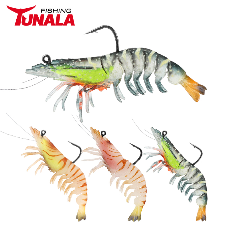 9CM Shrimp Lures,Soft Shrimp Fishing Lures For Fishing Gear Saltwater Fishing Accessory