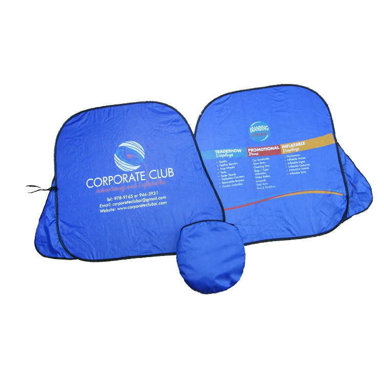 New Arrival Breathable Side Windscreen Shade Custom Printed Car Sun Shade For Promotion