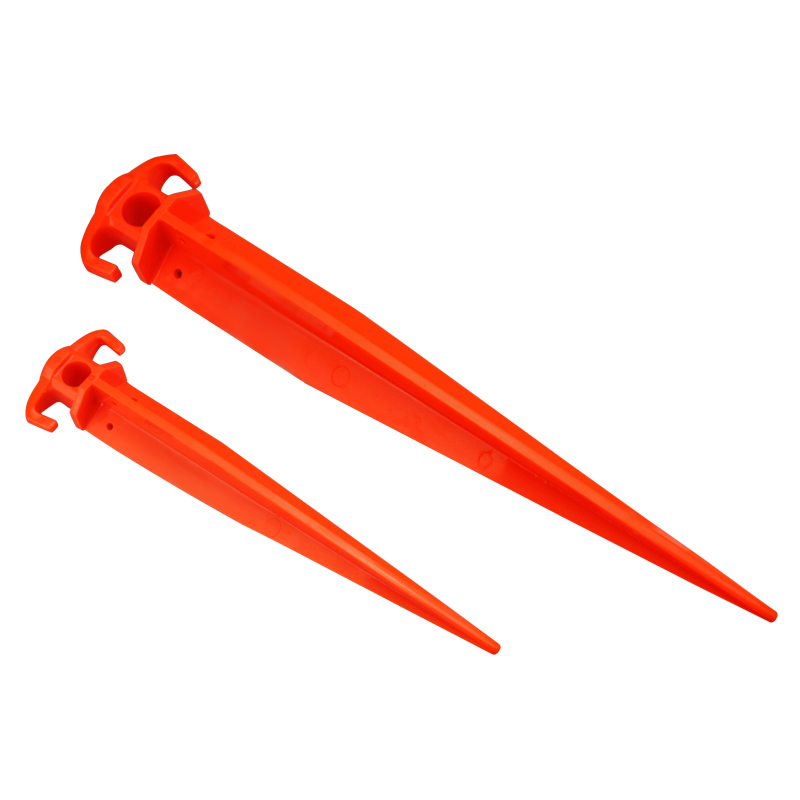 16IN пластиковая палатка Peg Orange Pin ground stake