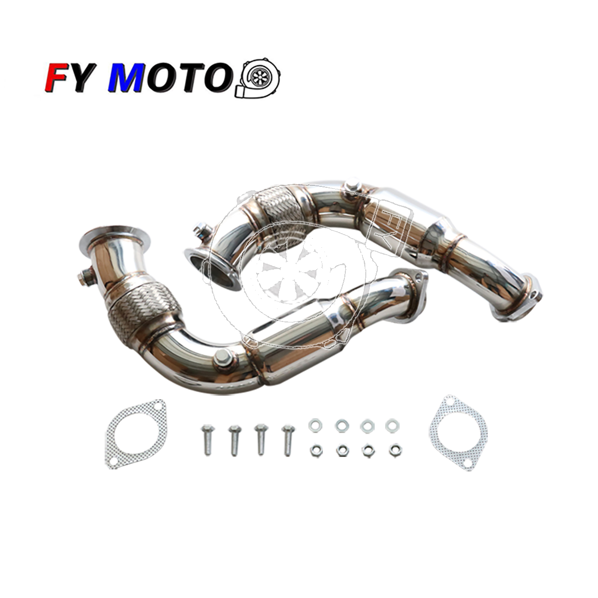 Нержавеющая выхлопная труба для 2013-2019 BMW X5 X6 4.4L V8 N63 F-корпус