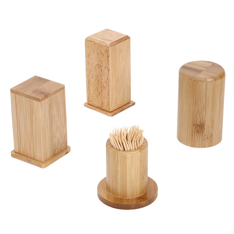 personal customization bamboo toothpick holder for home restaurant club bar hotel usage