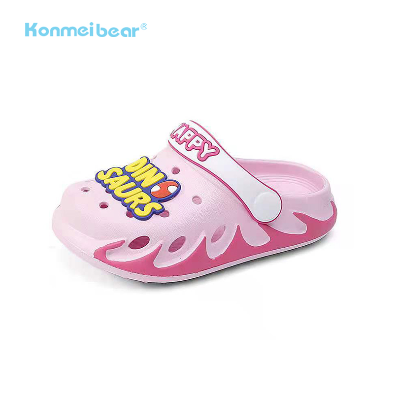 Newest Cute Summer Breathable Beach Water Shower Girls Flame EVA Garden Children's Clogs Shoes