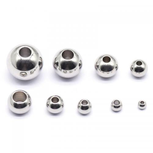 high quality polished flat round stainless steel stopper beads for diy jewelry 200pcs/bag 793905
