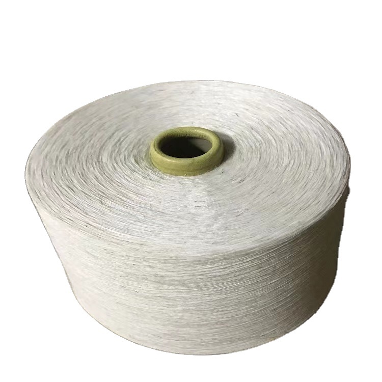 Good Reputation Wholesale 100% Linen Yarn 36 Nm/1 Flax yarn semi-bleahced short fiber For Knitting amp weaving long Fiber