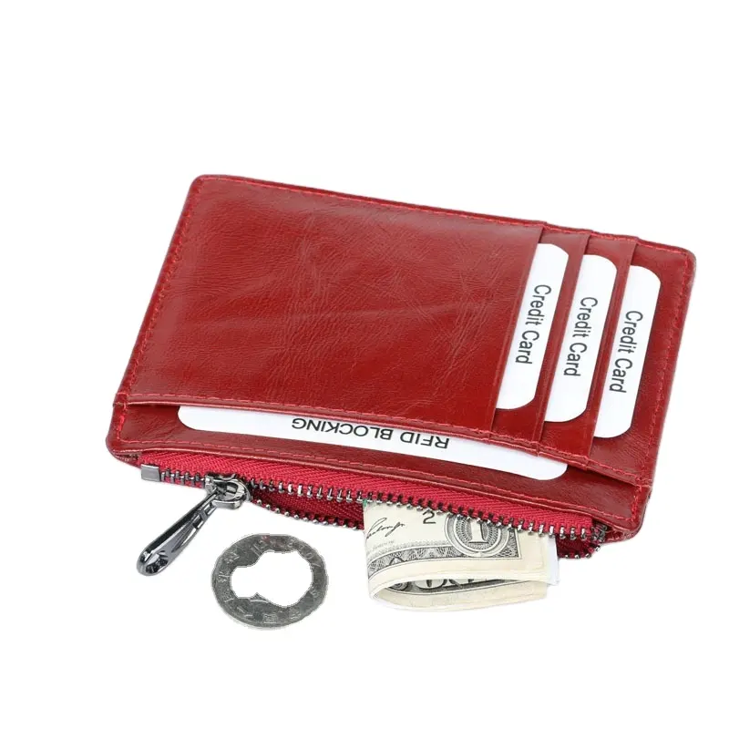2022 New Design Toq Quality Rfid Blocking Card Holder Portable PU Leather Credit Card Wallet