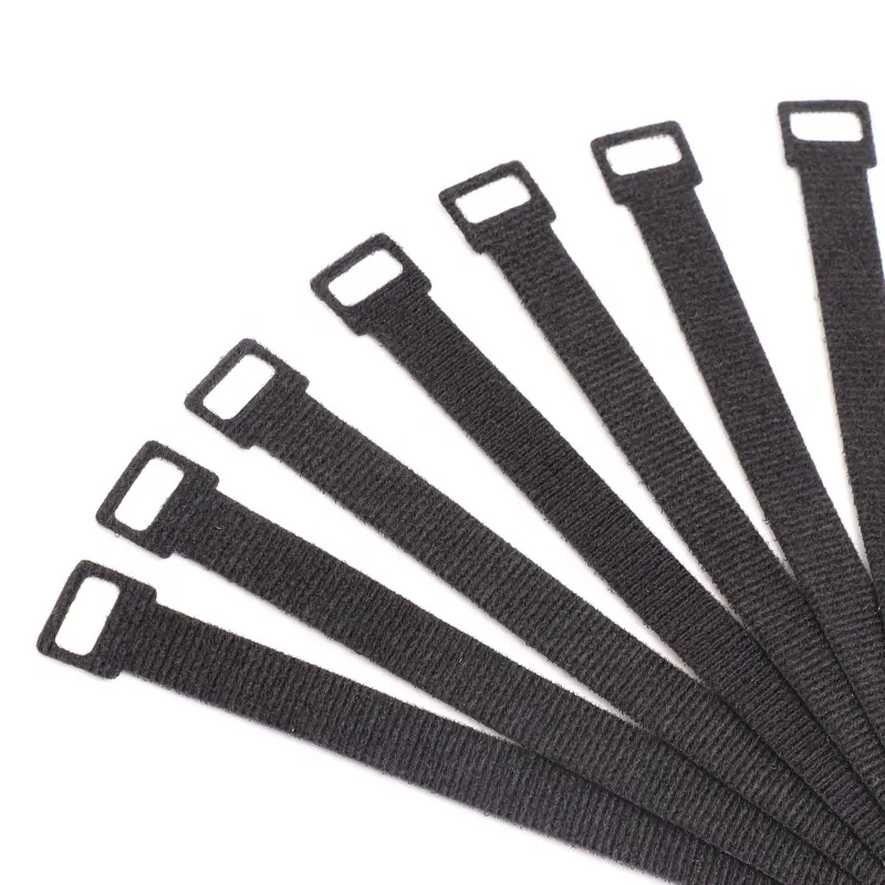 nylon cable tie hook and loop strap