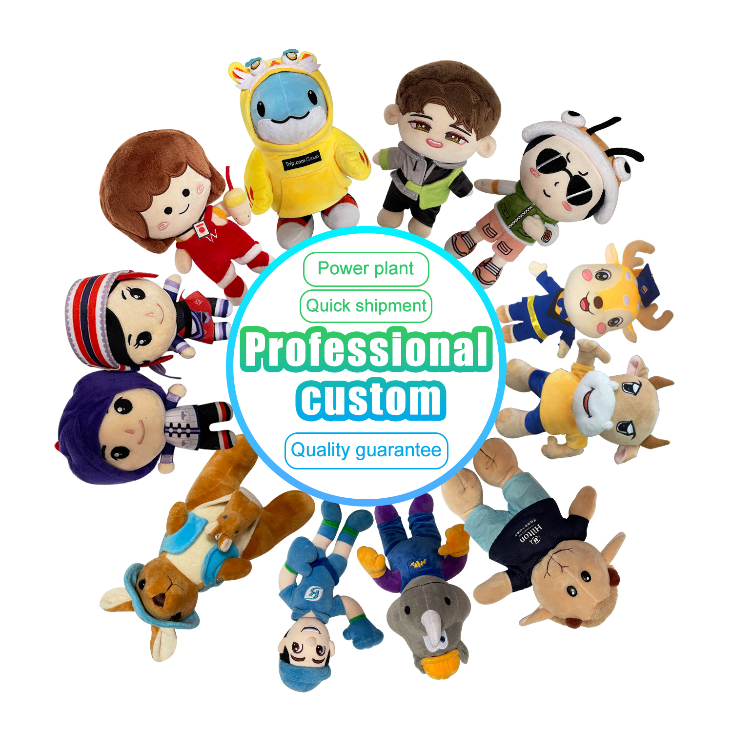 Manufacturer Make Your Own Plush Peluche Custom Made Plush Toy Stuffed AnimalFigure Plushie Toy