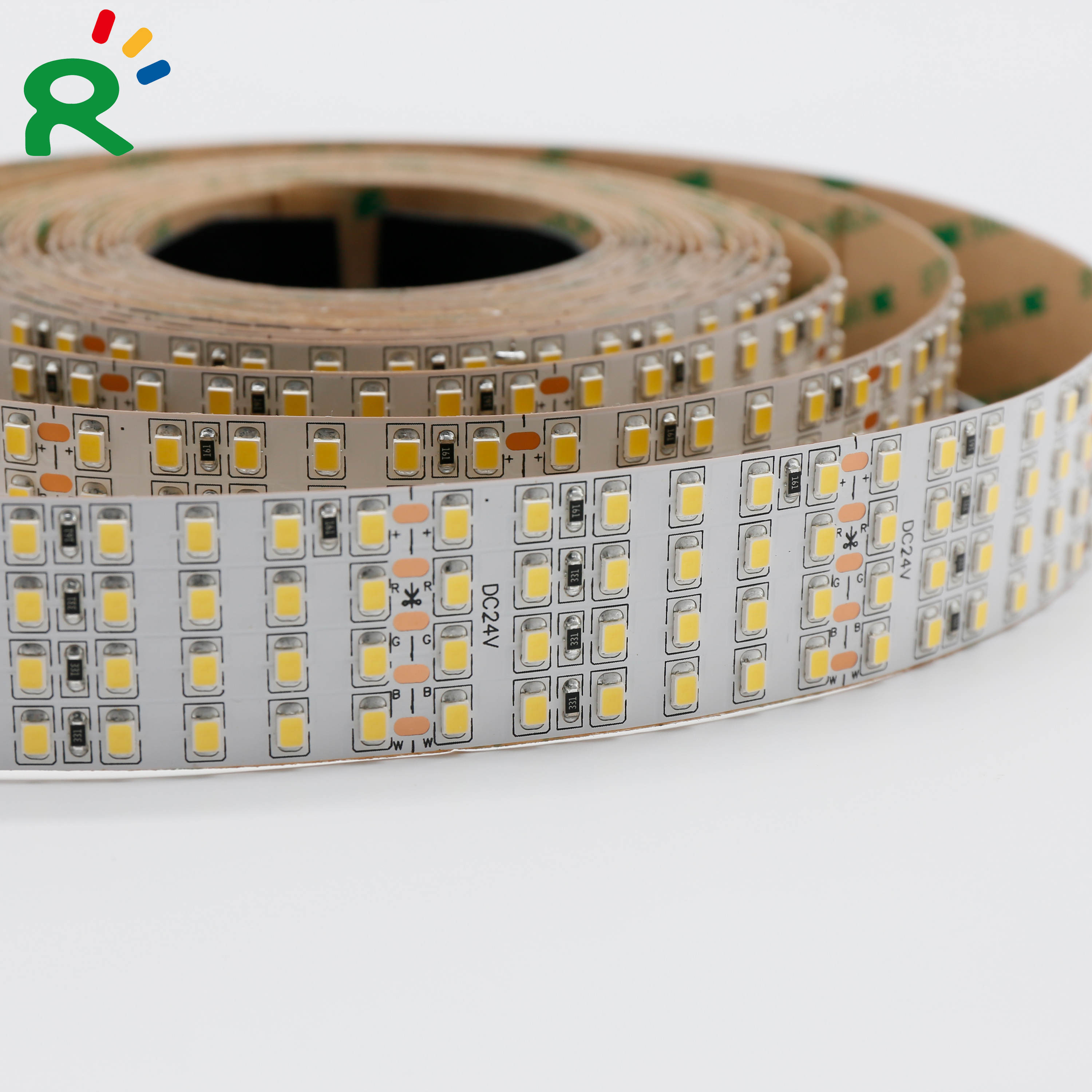 Raymates SMD2835 4 строки 480 светодиодов/m 28 мм PCB высокой плотности светодиодные полосы света Ультра яркий для внутреннего освещения