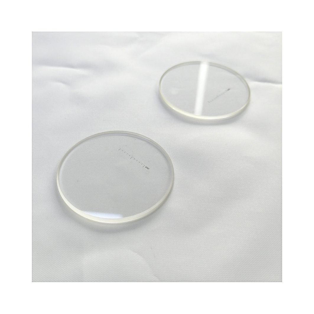 Ultra-thin clear quartz tempered glass optical glass lens for sight