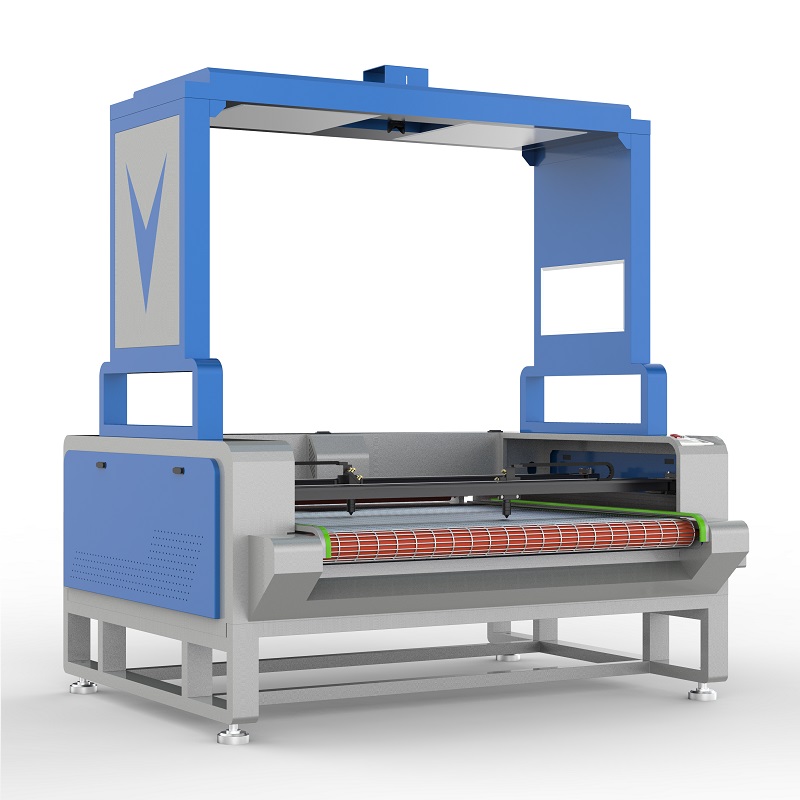 automatic feeding laser cutting machine for sublimated fabric/cloths/home textile with ccd camera