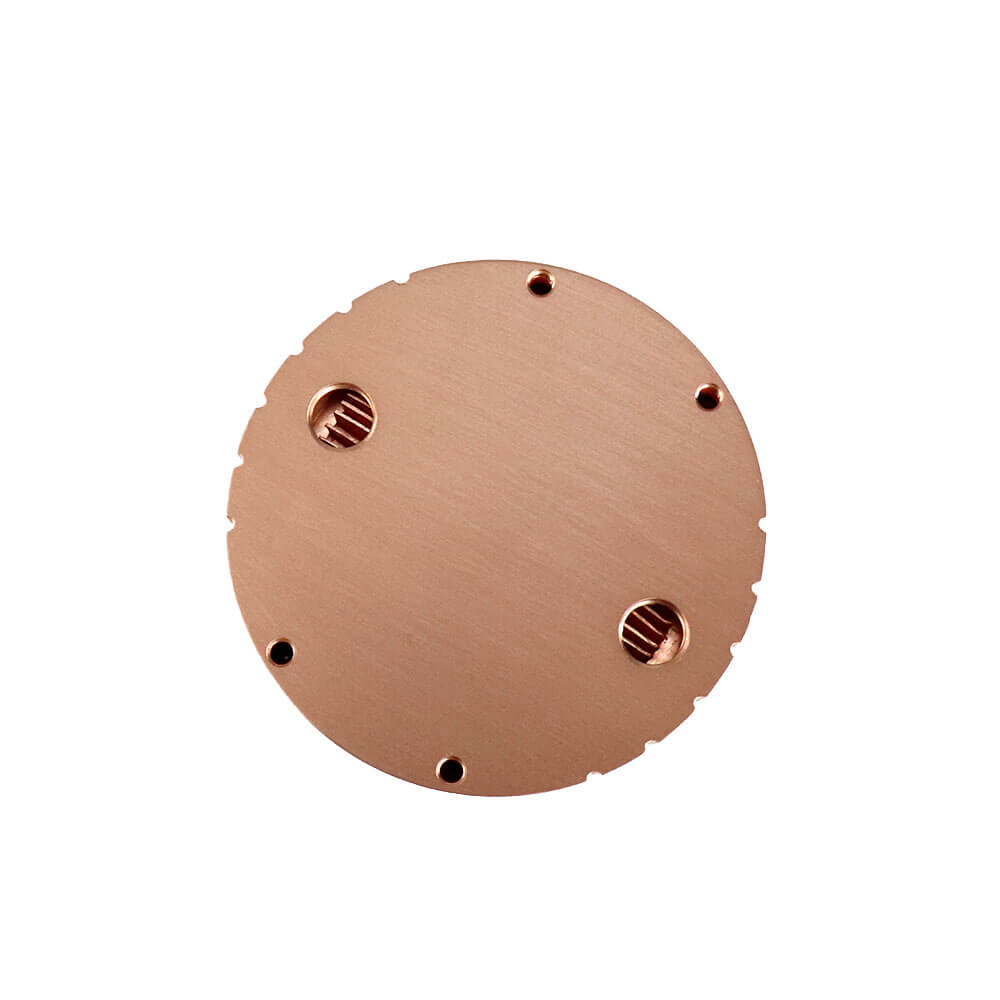 High Power extruded Copper Led Heatsink Heat Exchanger LED Light Radiator Copper Forged Round Circular Heat Sink