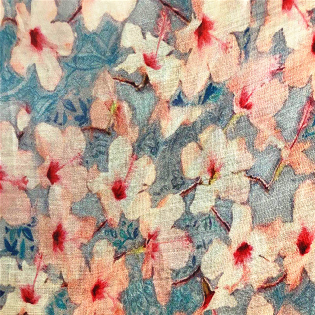 new fashion ramie tencel digital printing fabric
