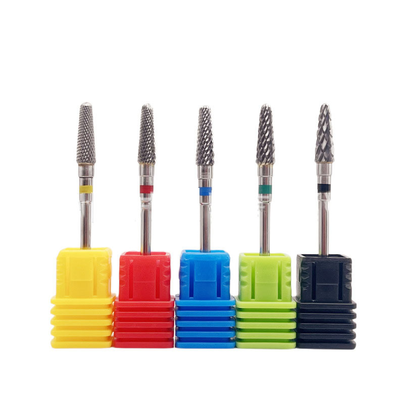 2.35mm Handle Diameter High Quality Metal Tungsten Steel Grinding Head Wear-Resistant Non-Ironing Nail Polish Head Nail Drill