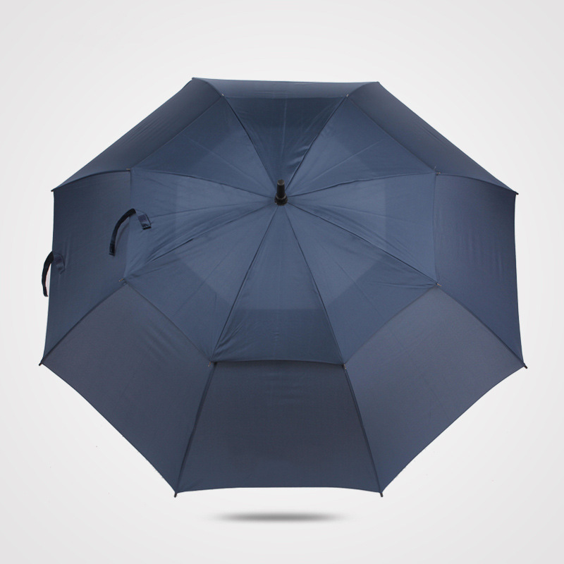Commercial Auto Open Vented Golf Umbrella With Logo Prints Custom Made Double Waterproof Umbrella