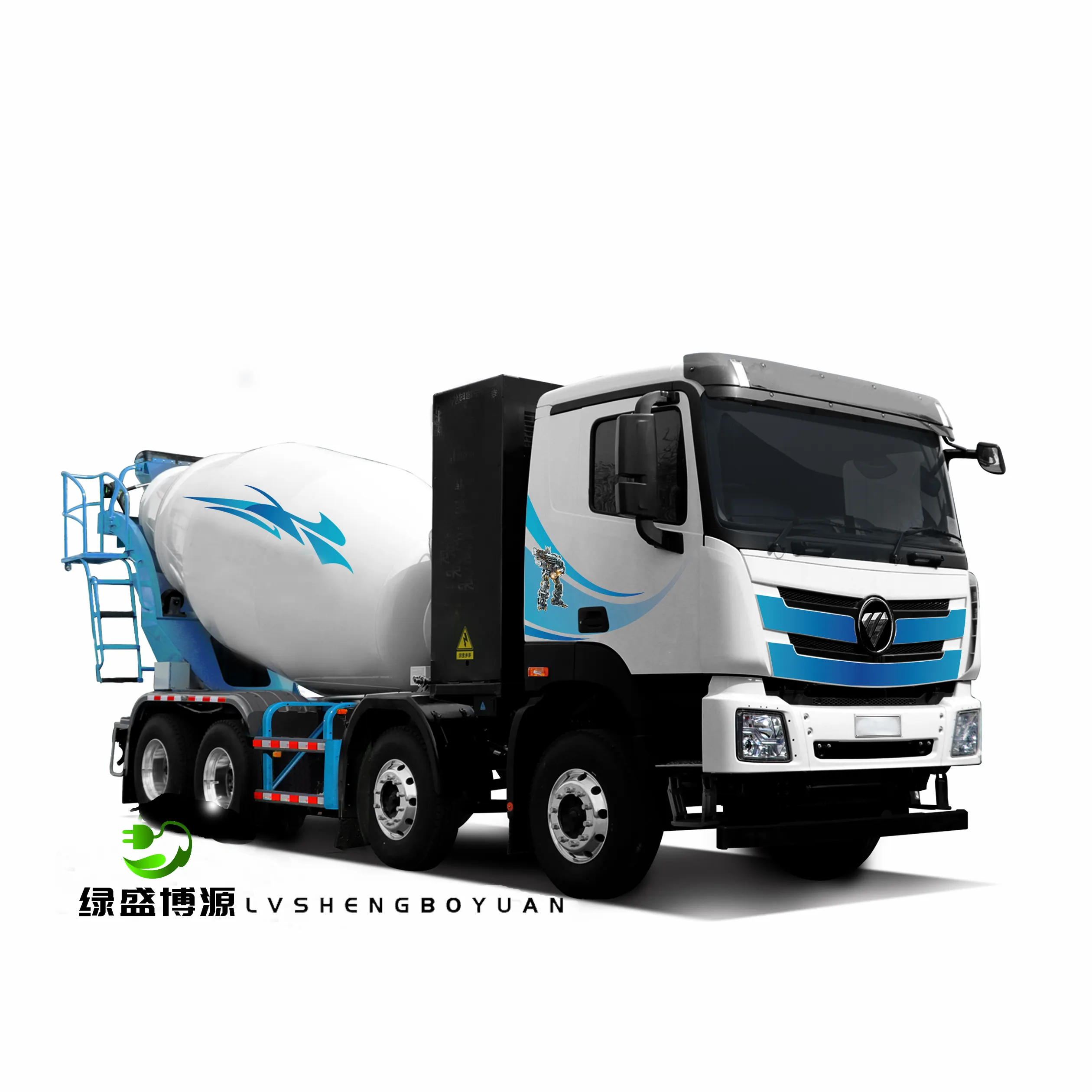Sino electric truck Used Foton purely electric cement truck 90km/h electric concrete mixer truck price
