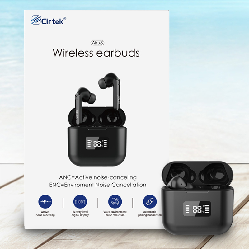 Cirtek Бесплатная доставка Tws беспроводные Hifi мини Спортивные Беспроводные наушники-вкладыши с активным шумоподавлением наушники для всех телефонов
