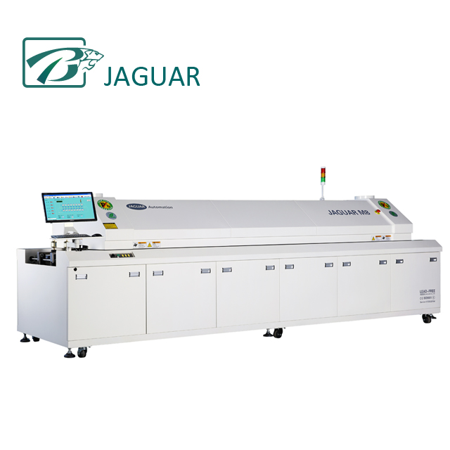 8 зон печь с обратным течением воздуха M8 JAGUAR SMT PCB Машина Вакуумная Пайка оплавлением