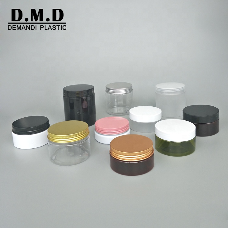 50 грамм 50 мл 60 мл 80 мл 100 100g 4oz 120ml 200ml 150ml 250ml 8oz пустая прозрачная пластиковая Косметическая банка с крышкой для масло для тела