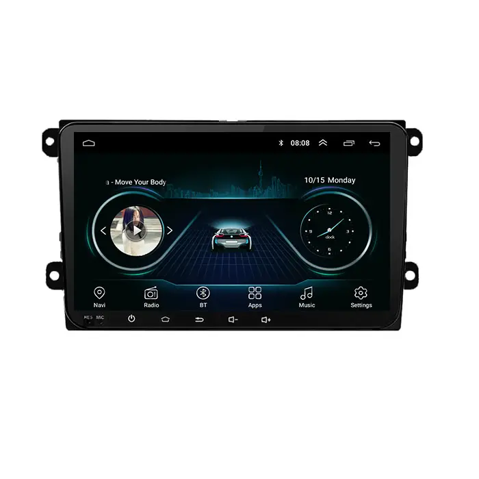 Автомагнитола 2 Din, 9 дюймов, GPS, Android, автомобильный DVD-плеер, сенсорный экран, автомобильное радио для VW Passat Golf