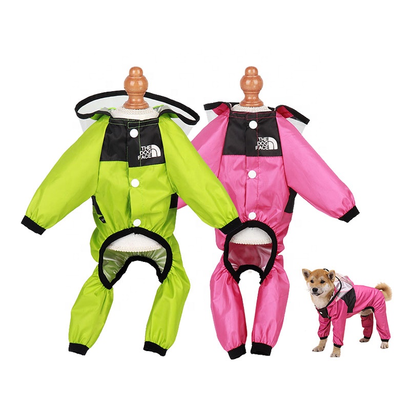 Custom Pet Dog Apparel Waterproof Raincoat Clothes For Pets