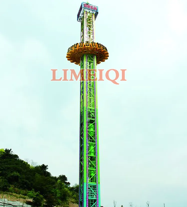 amusement equipment ride free fall tower theme park drop tower rides for sale amusement sky flying tower rides