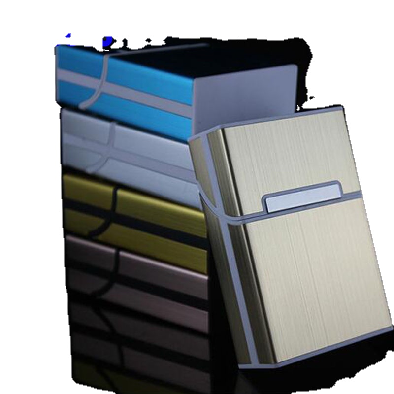 High quality Colorful Aluminum Magnetic Cigarette Box Case 20pcs Cigarettes Customized Logo